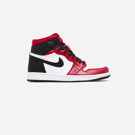 JORDAN 1 HIGH SATIN SNAKE RED