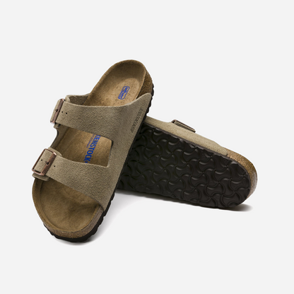 Birkenstock Arizona Soft Footbed Suede Leather Beige Beige/Taupe