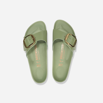 Birkenstock Madrid Big Buckle Natural Leather Patent Green Green/High-Shine Green Tea