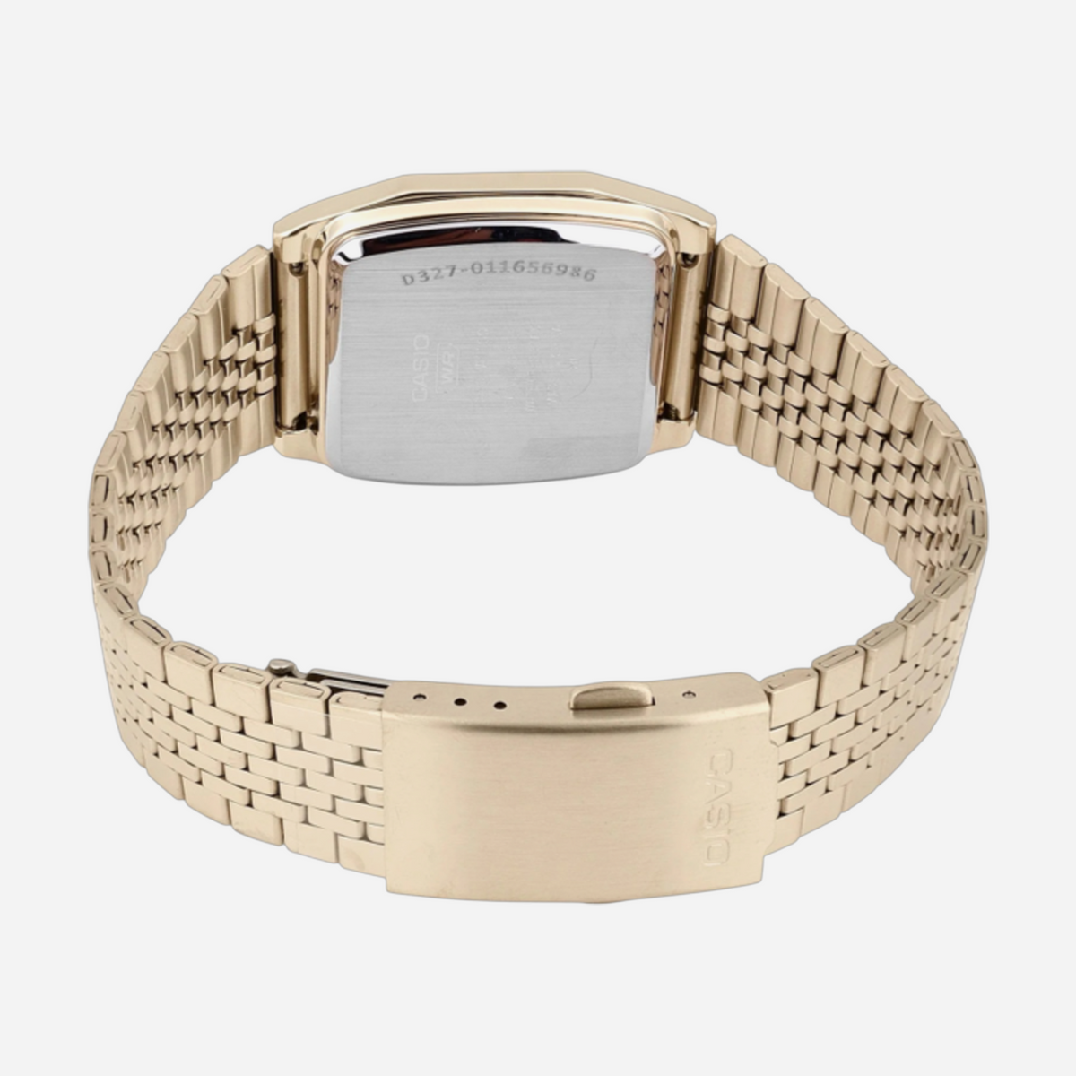 Casio Unisex Vintage A1100G-5DF Gold Digital Dial Gold Stainless Steel Band
