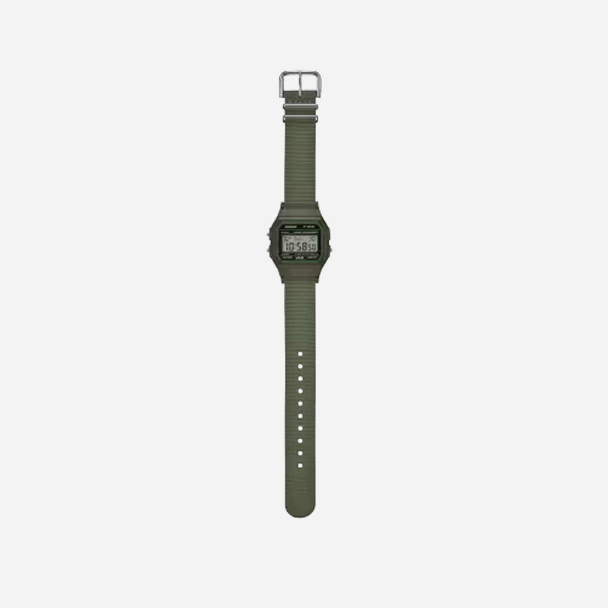 Casio Youth F-91WF-3A Water-Resistant Digital Green Resin Glass Watch