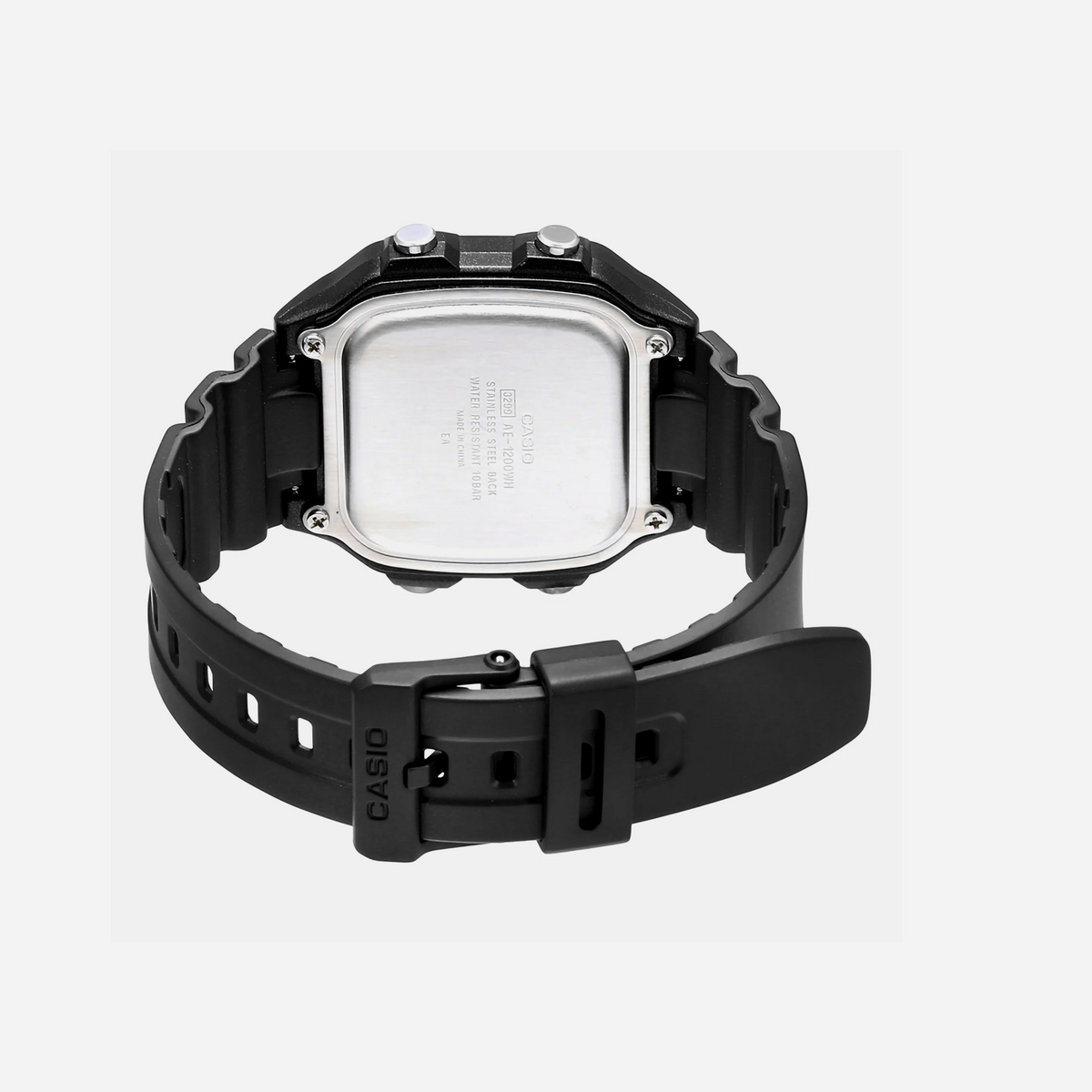 Casio Youth AE-1200WH-1BV Black Resin Band Watch