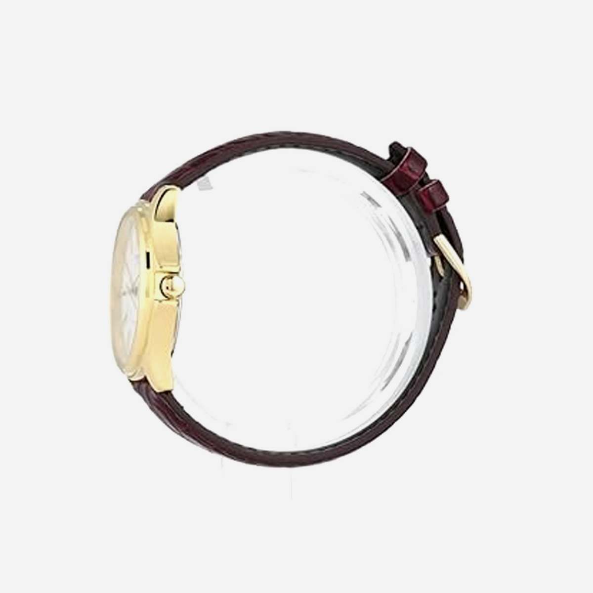 Casio MTP-1183Q-7A Gold Analog Dress Watch w/Croc-Leather Band & Date