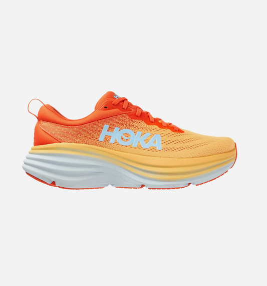 Hoka One One Bondi 8 Puffin's Bill Orange Amber Yellow