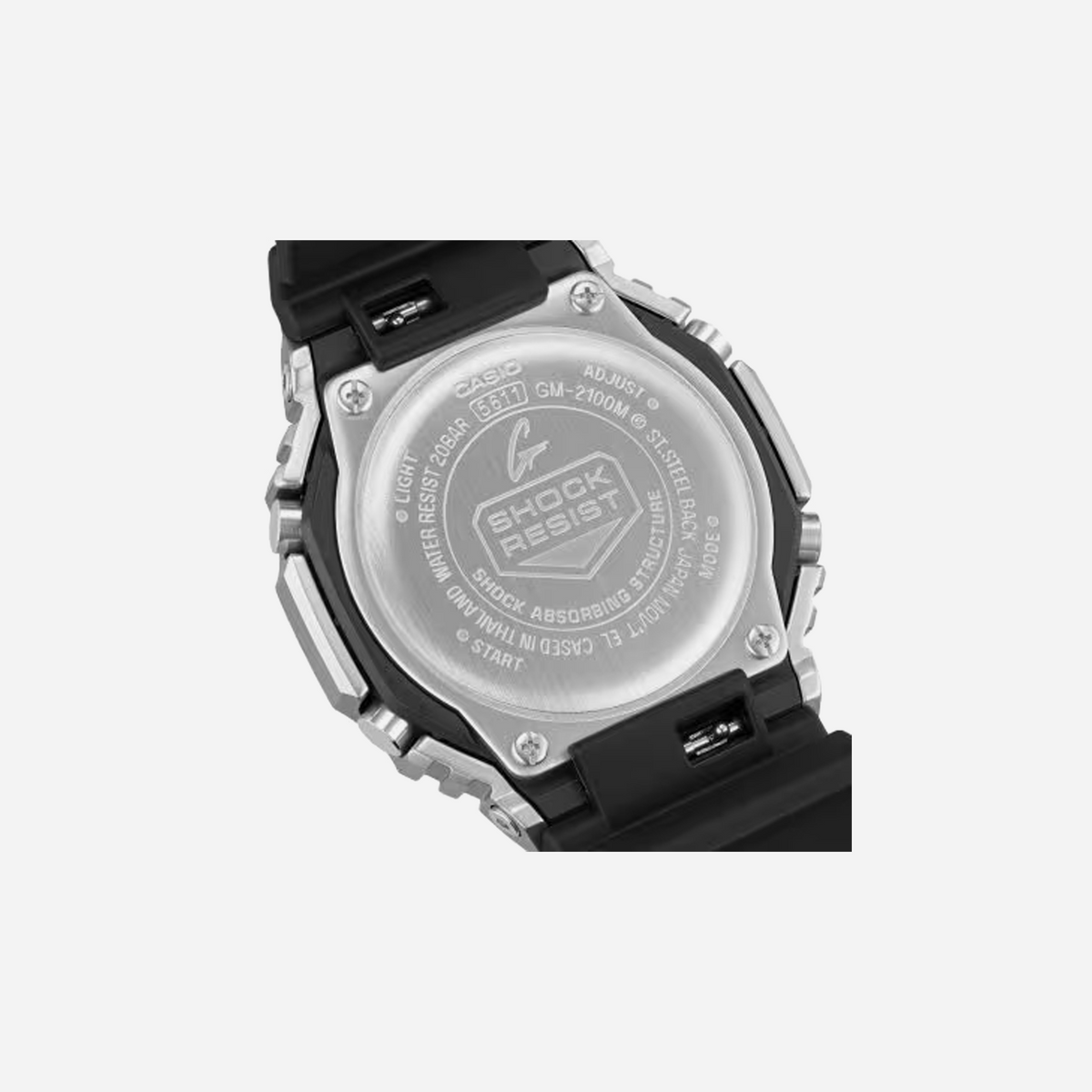 Casio G-Shock GM-2100M-1ADR Quartz Black Dial Analog-Digital Resin Watch