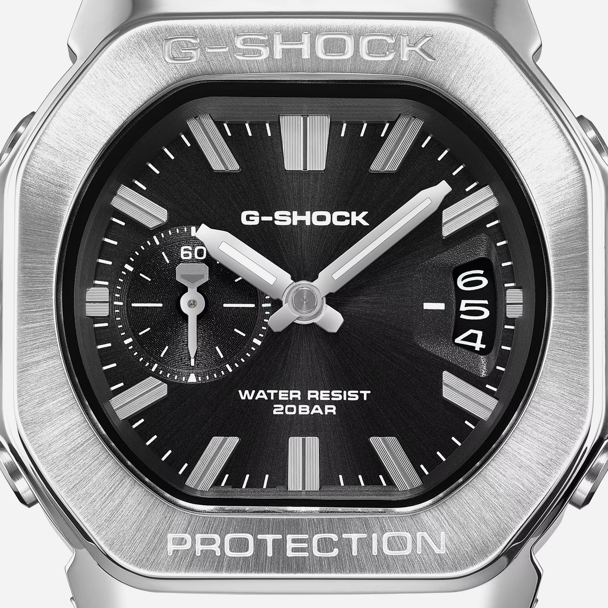 Casio G-Shock GMC-2500D-1ADR-Metal-Clad Analog Octagon Watch