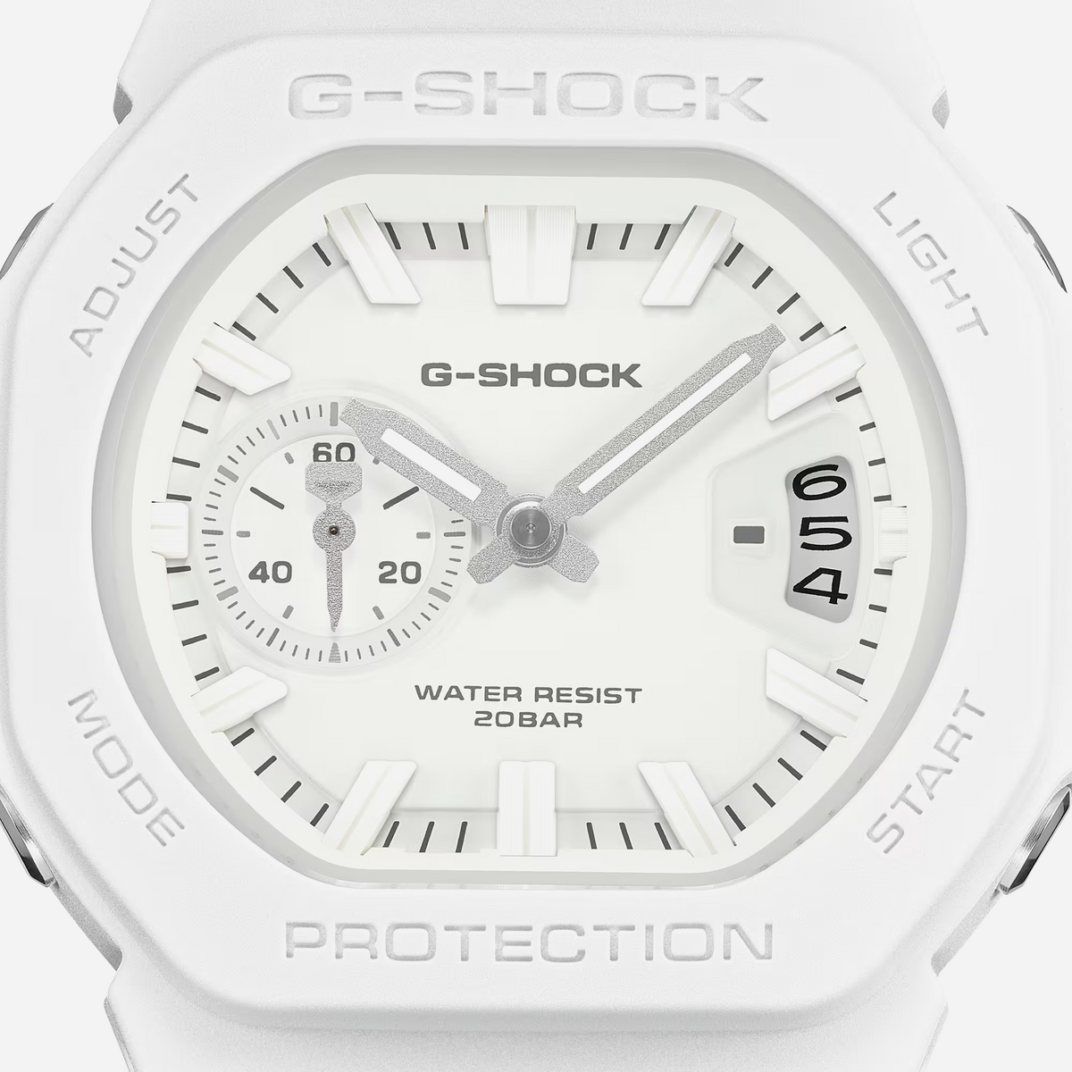Casio G-Shock GAC-2500-7A-Analog Octagon White Resin Watch