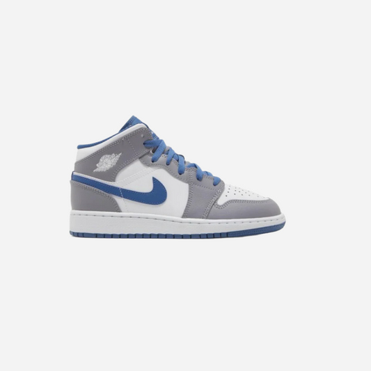 Jordan 1 Mid True Blue Cement (GS)