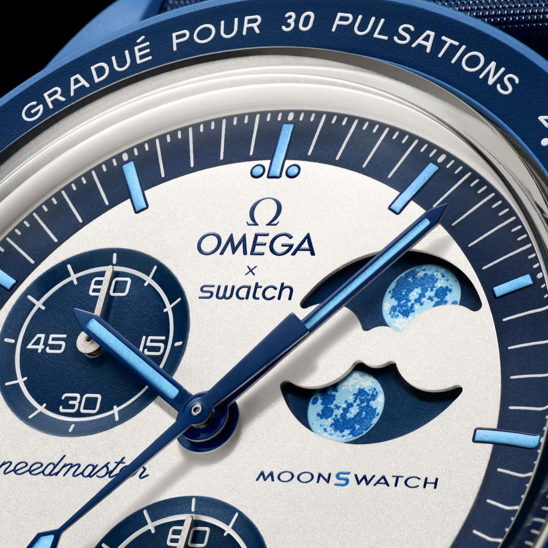 SWATCH X OMEGA BIOCERAMIC MOONSWATCH MISSION TO THE SUPER BLUE MOONPHASE