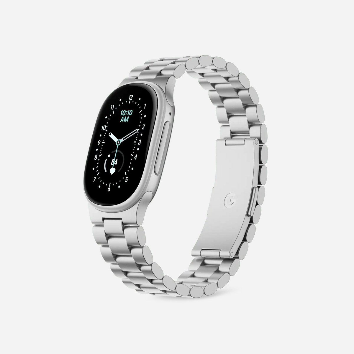 Google Fitbit Edge Metal Links Band Brushed Silver (Band Only)