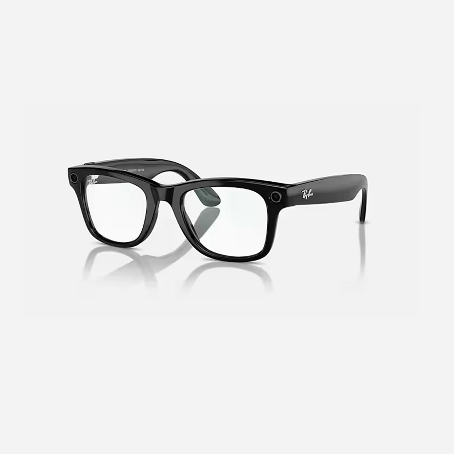 Ray Ban Meta Smart Glasses - Wayfarer Shiny Black Clear Lenses