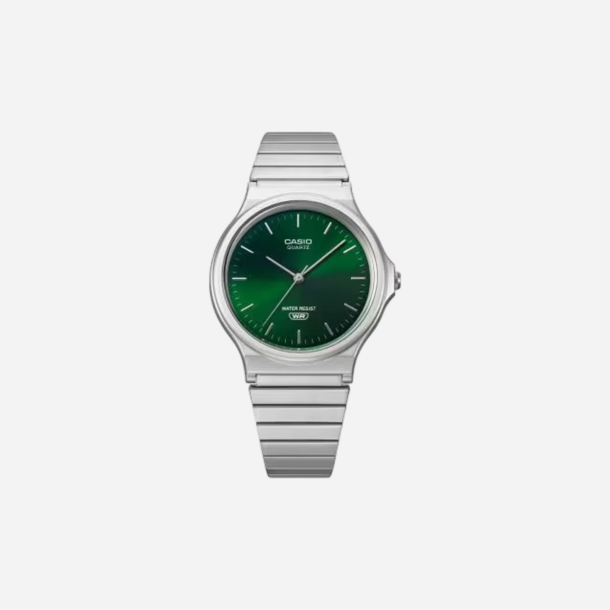 Casio MQ-24DA-3A Quartz Green Dial Stainless Steel Watch