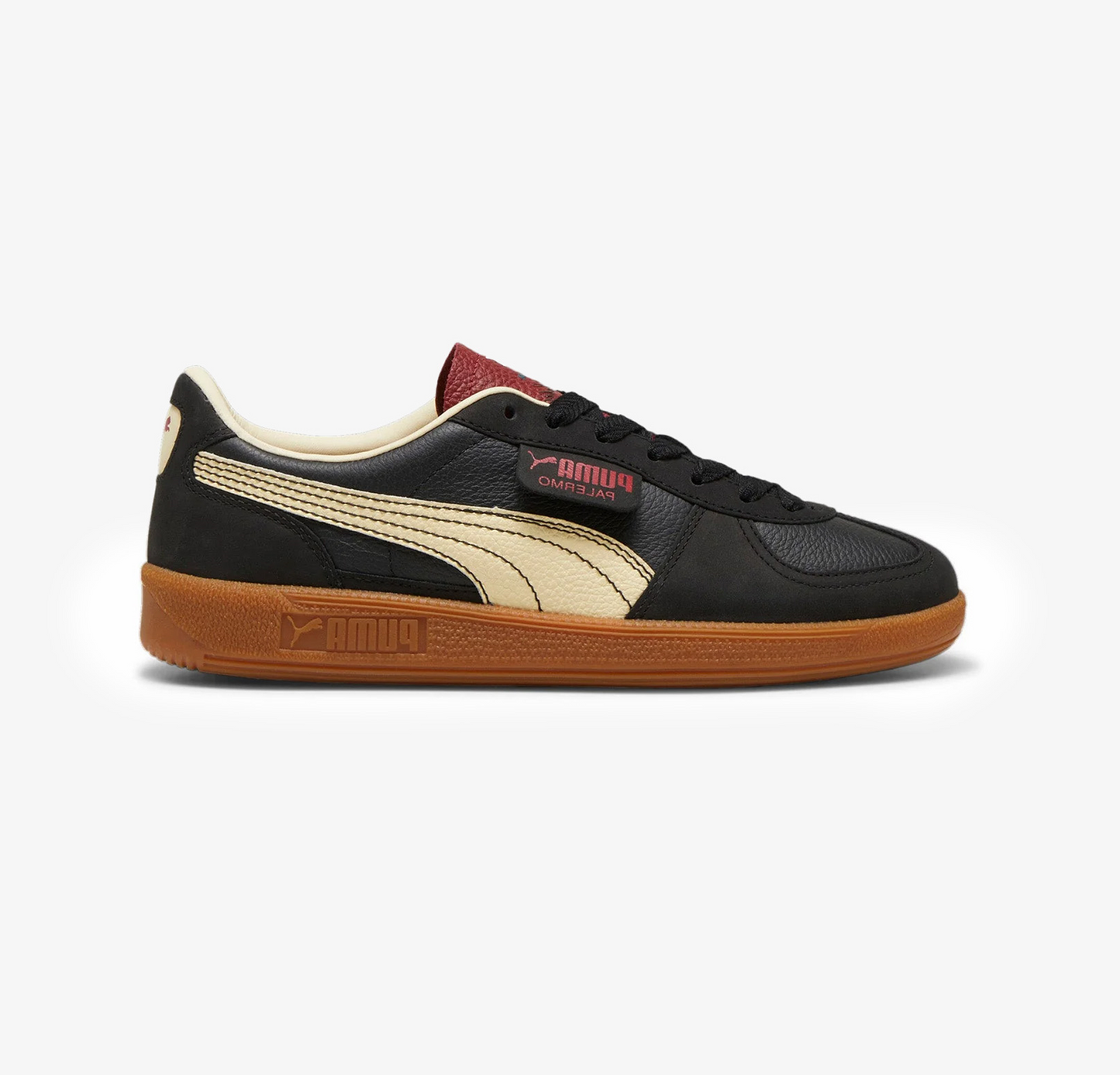 Puma Palermo Players Lane Unisex Sneakers  Black-Intense Red