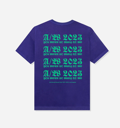 Anti Social Social Club Nothing Else Tee Purple