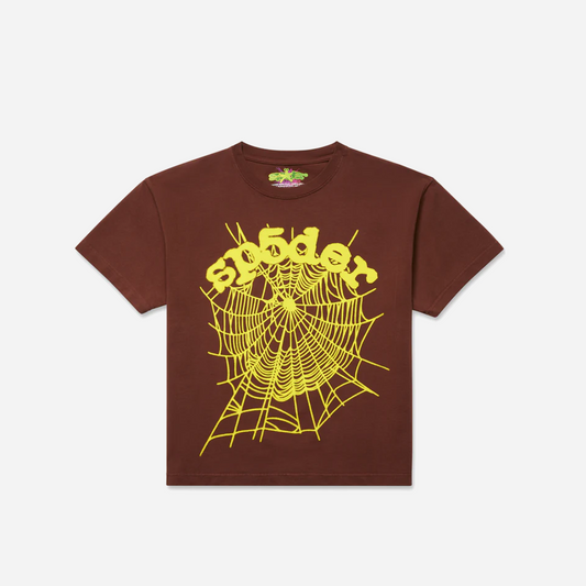 Sp5der OG Web Tee Brown