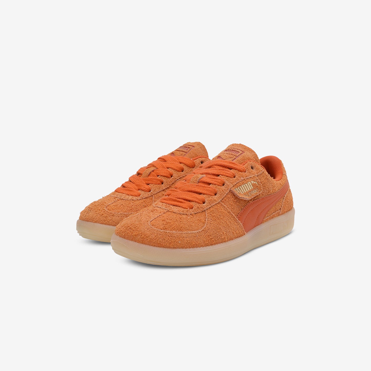 Puma Palermo Hairy Unisex Sneakers Bright Melon-Maple Syrup