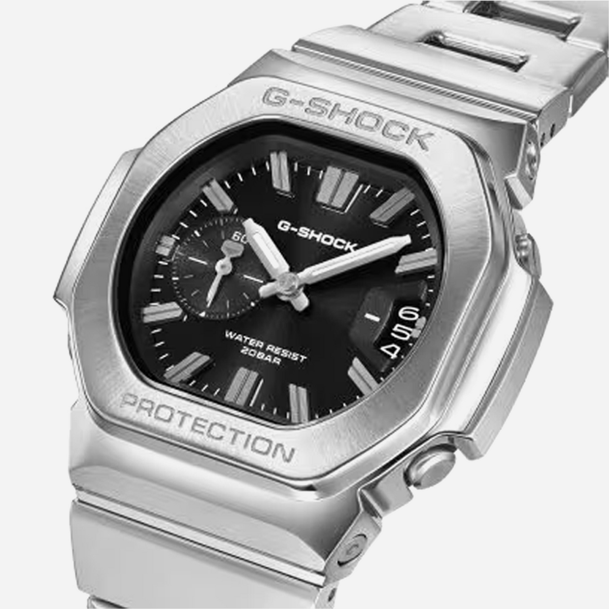 Casio G-Shock GMC-2500D-1ADR-Metal-Clad Analog Octagon Watch