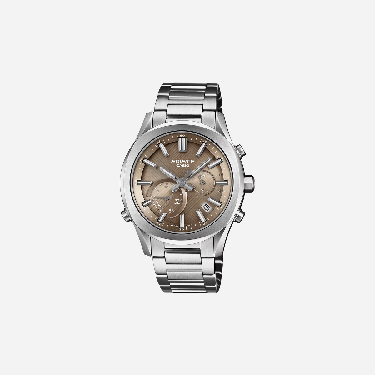 Casio Edifice EQB-1300D-5ADF Quartz Brown Dial Analog Stainless Steel Watch
