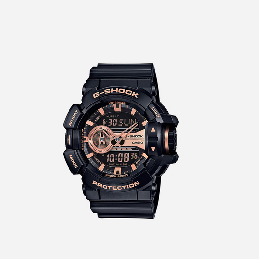 CASIO G-SHOCK GA-400 Series Black And Bronze Analog-Digital GA-400GB-1A4