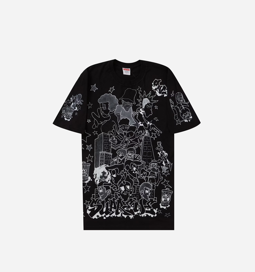 Supreme Downtown Tee Black