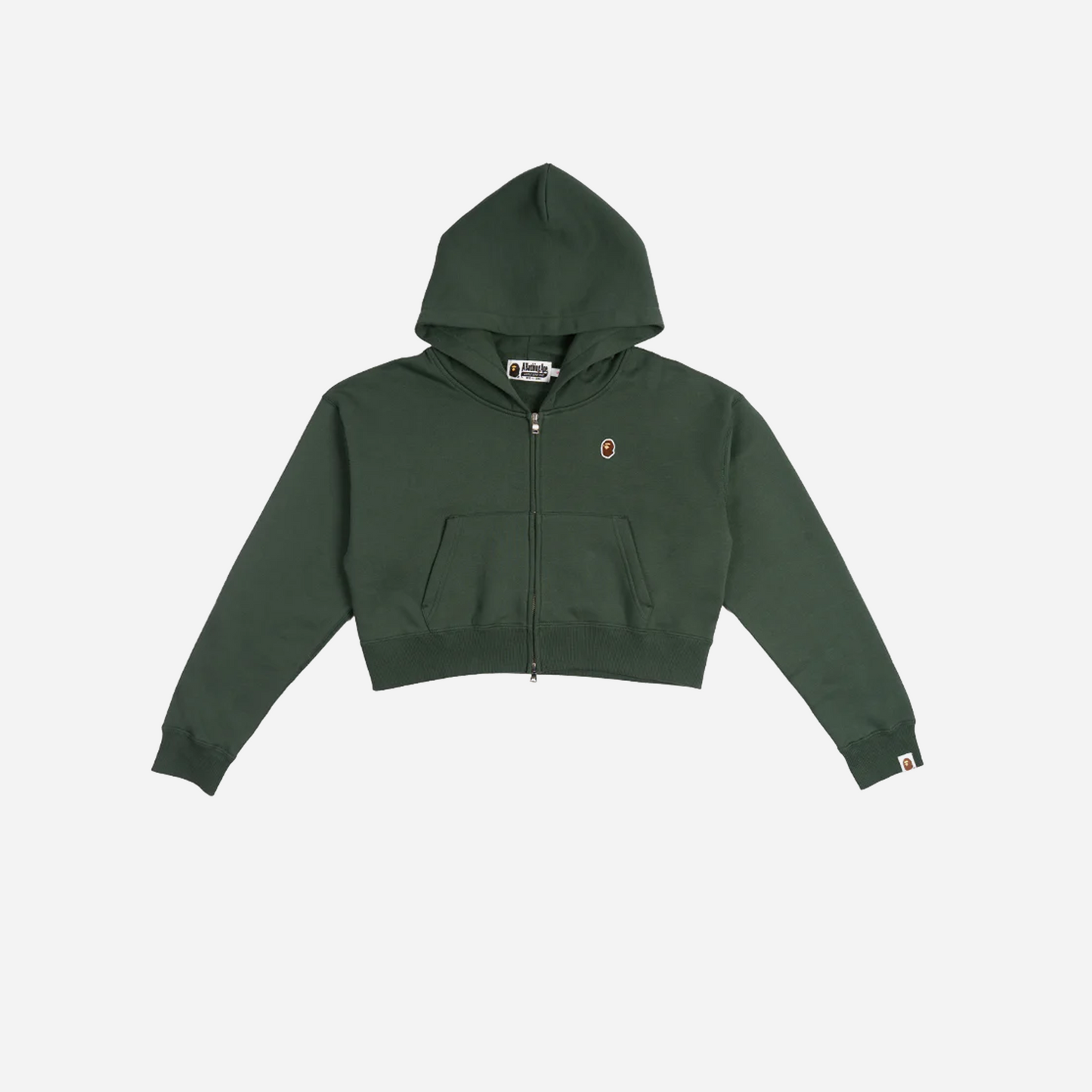 Bape Womens Crop Zip Hoodie