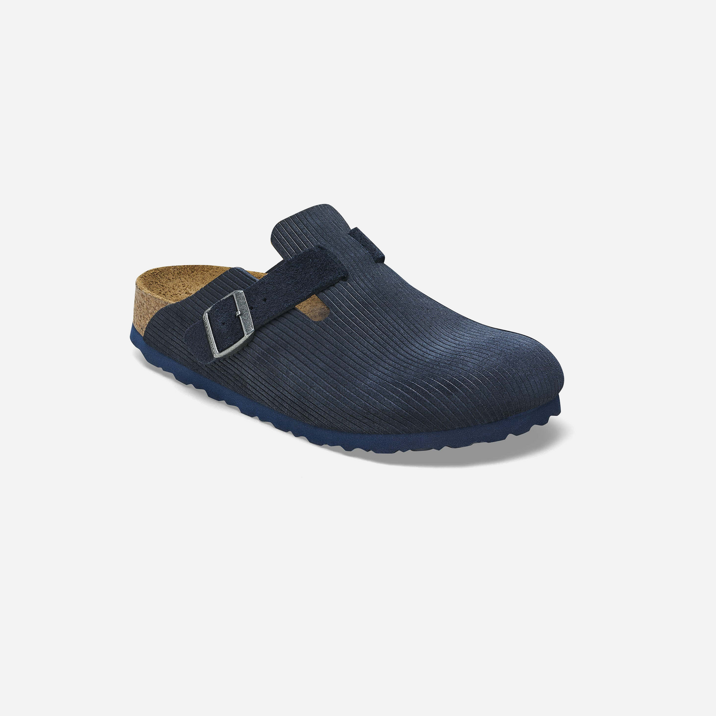 Birkenstock Boston Suede Leather Blue Blue/Corduroy Midnight