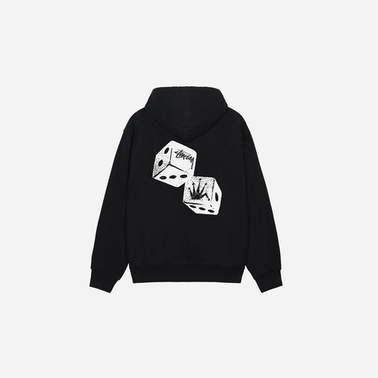 Stussy diced hoodie black