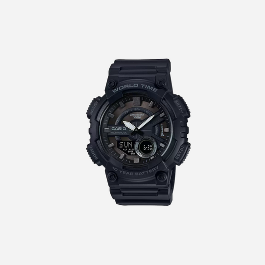 CASIO YOUTH AEQ-110 Series AEQ-110W-1BVDF Black Black