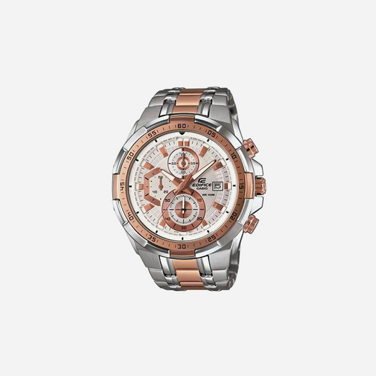 CASIO EDIFICE Standard Chronograph EFR-539SG-7A5VUDF White/Rose Gold