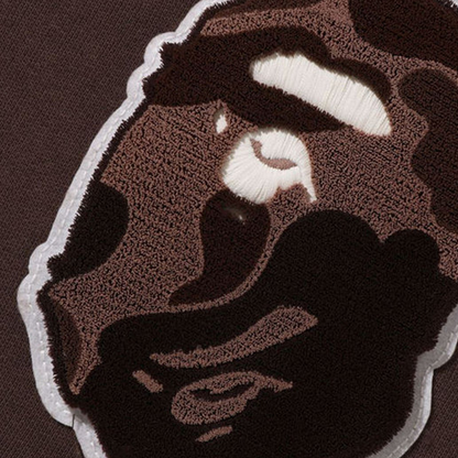 Bape Mens College Badges Brown Cardigan