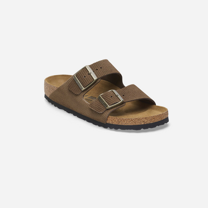 Birkenstock Arizona Suede Leather Embossed Brown/Corduroy Drak Tea