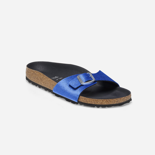 Birkenstock Madrid Rivet Logo Velvet Blue Blue/Velvet Brillant Blue