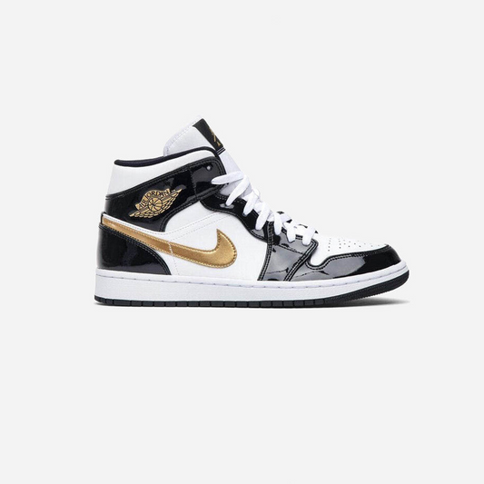 Jordan 1 Mid Patent Gold