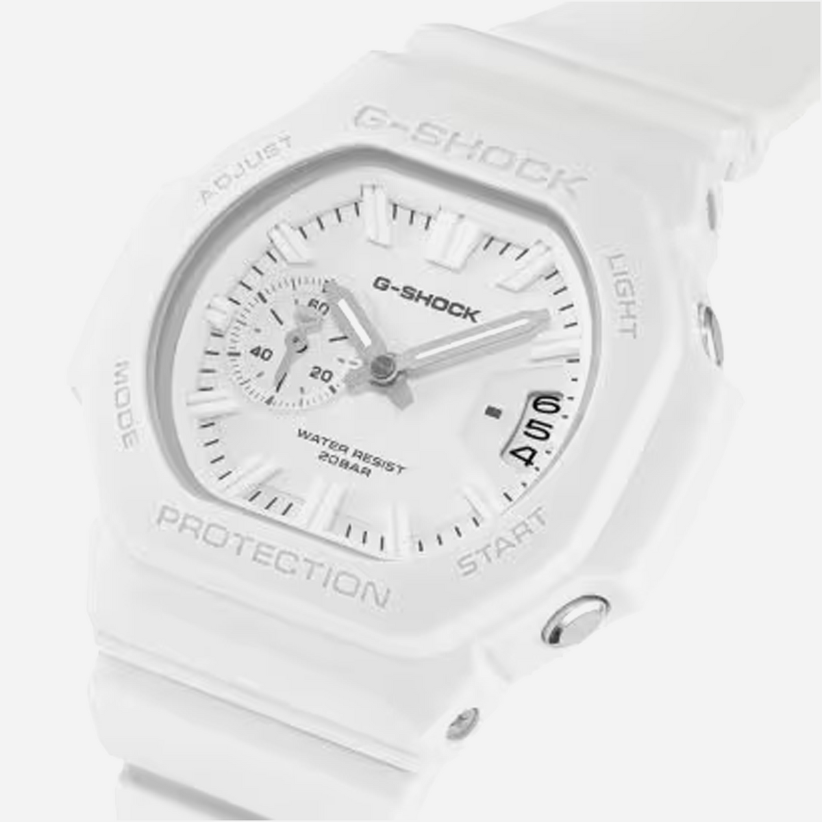Casio G-Shock GAC-2500-7A-Analog Octagon White Resin Watch