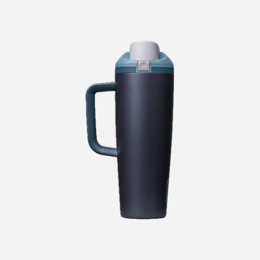 Owala FreeSip Tumbler 30oz Stainless Steel Blue Steel