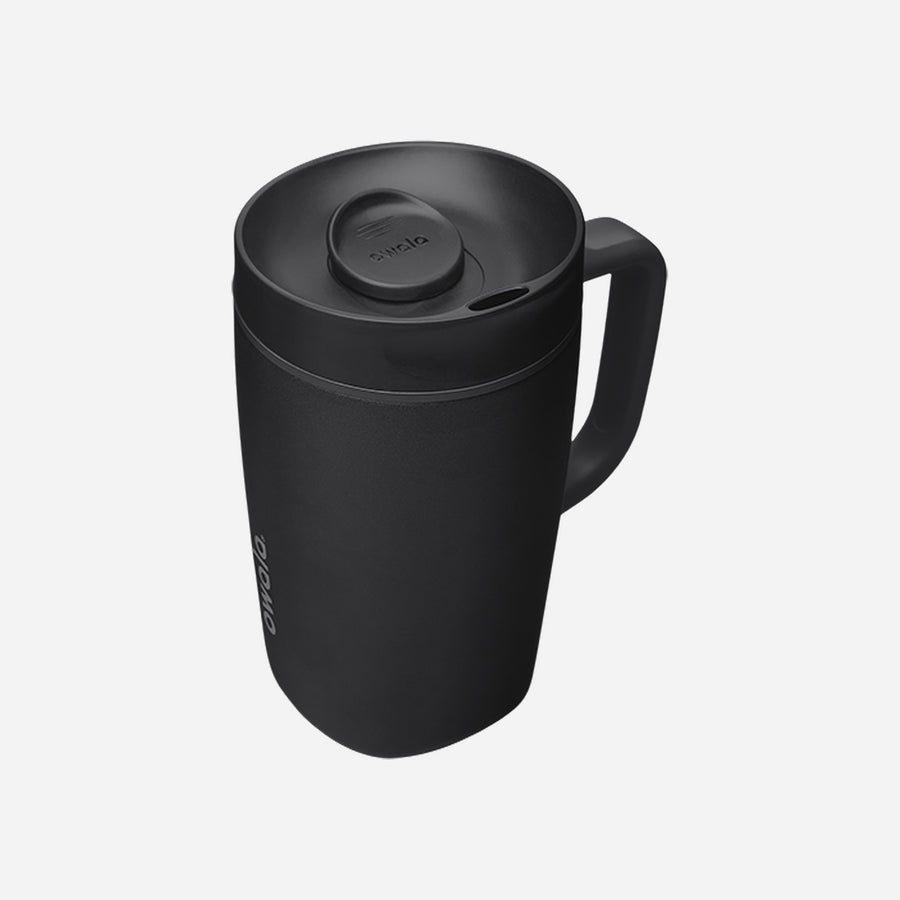 Owala SmoothSip Slider With Handle 12oz Ceramic Very, Very Dark