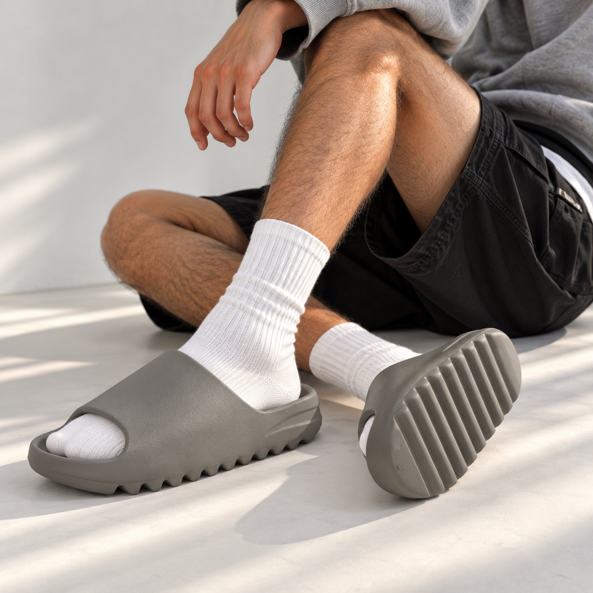 Yeezy Slide by Kanye YS-01 Grey with Special Box