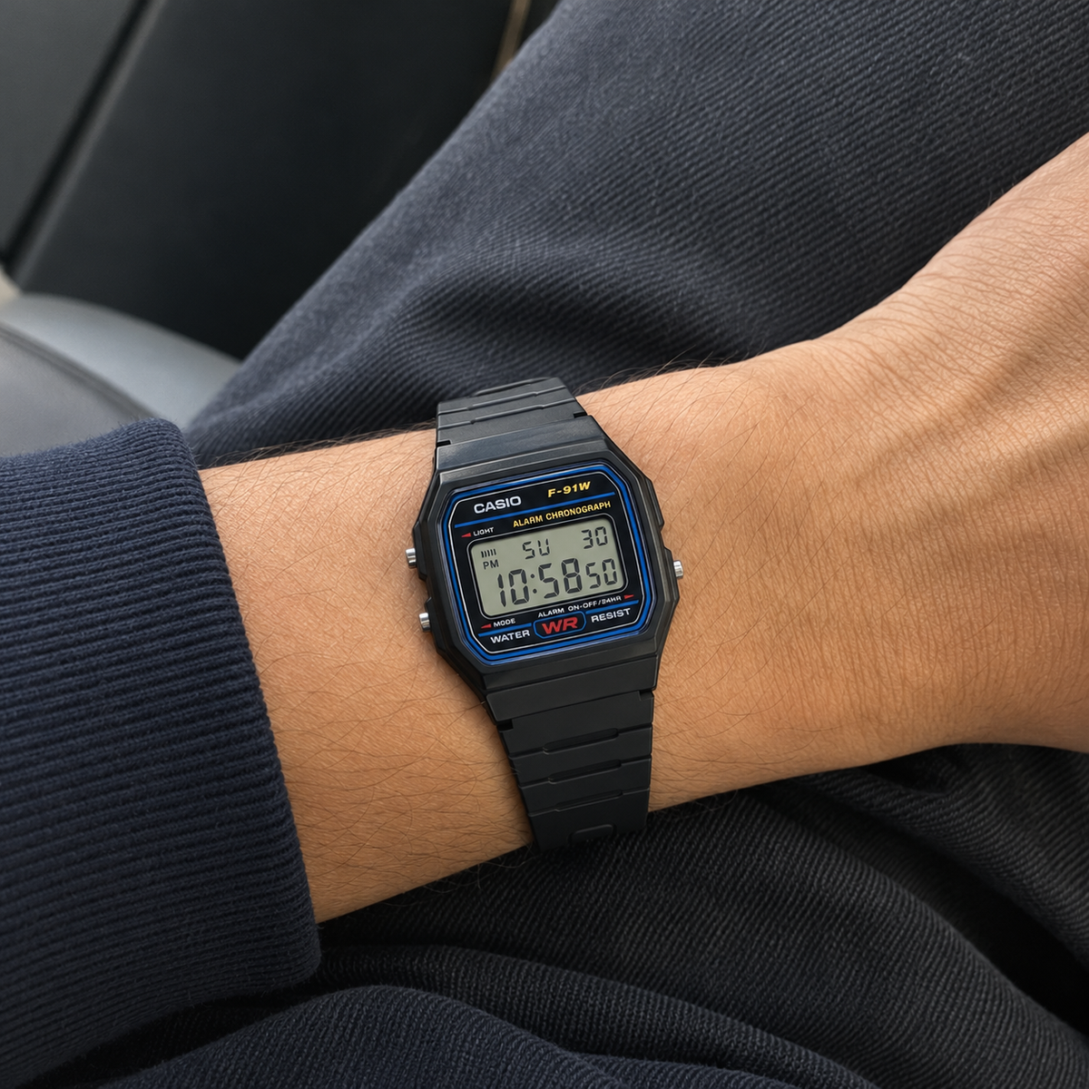 Casio Youth F-91 Series F-91W-1DG Watch
