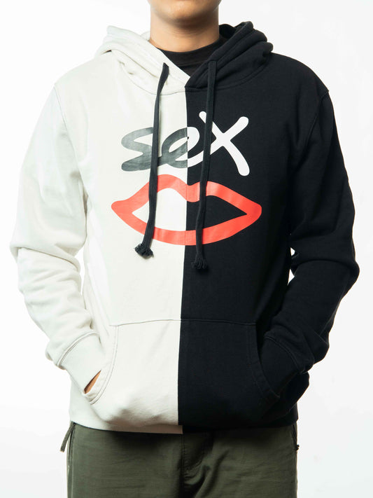 Sex Skateboards Logo SPlit Hooded Sweatshirt