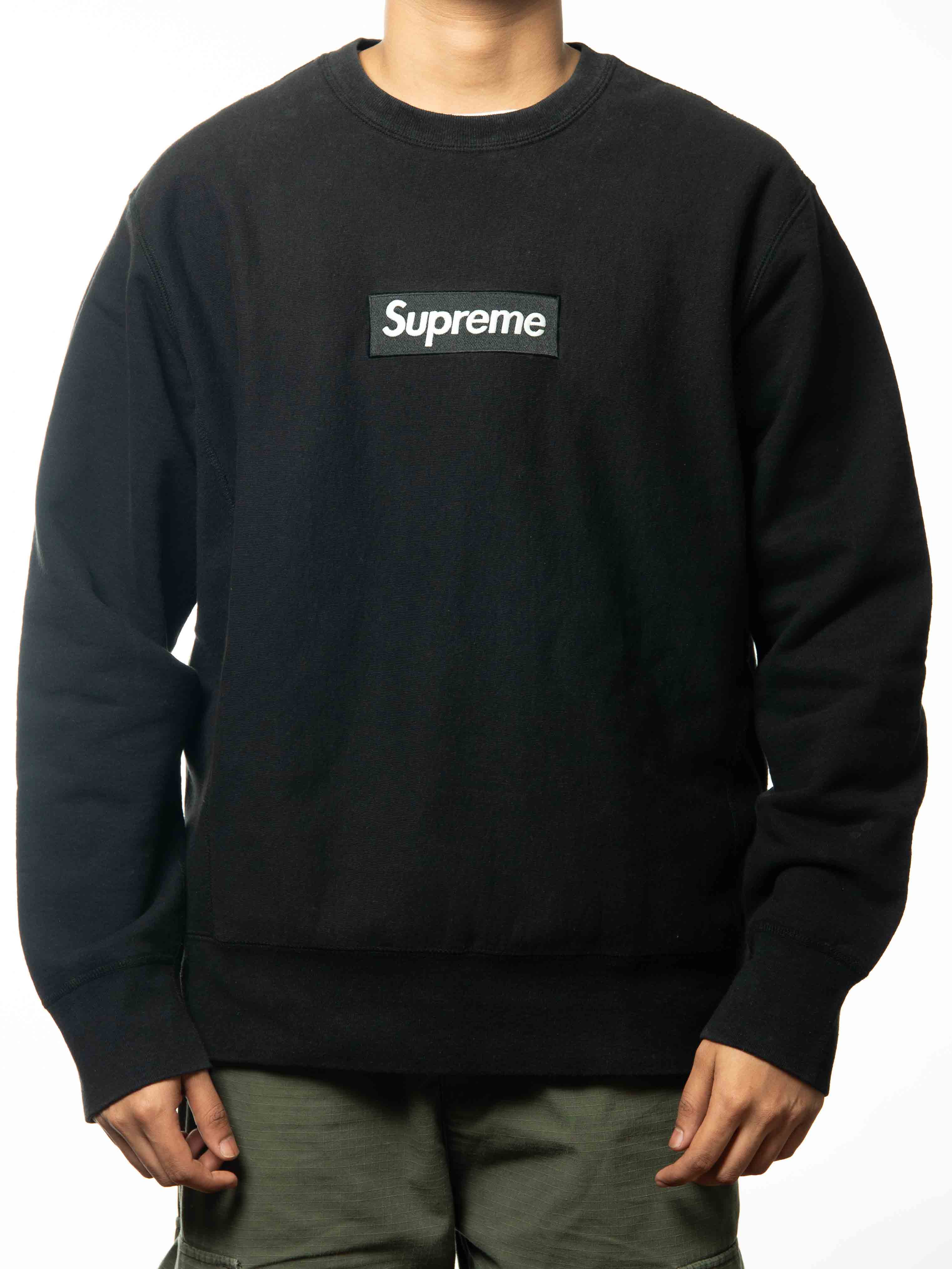 Supreme Box Logo Crewneck Fw18 Black No Dust Bag