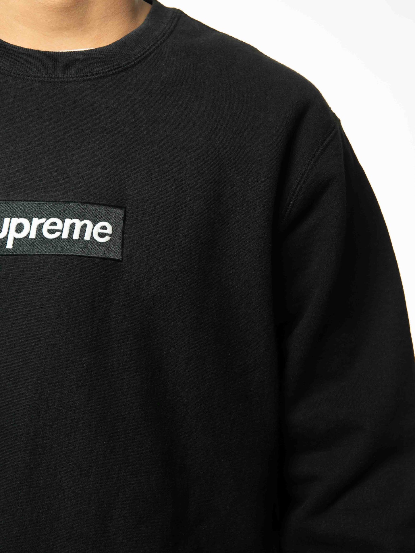 Supreme Box Logo Crewneck (Fw18) Black( No Dust Bag)