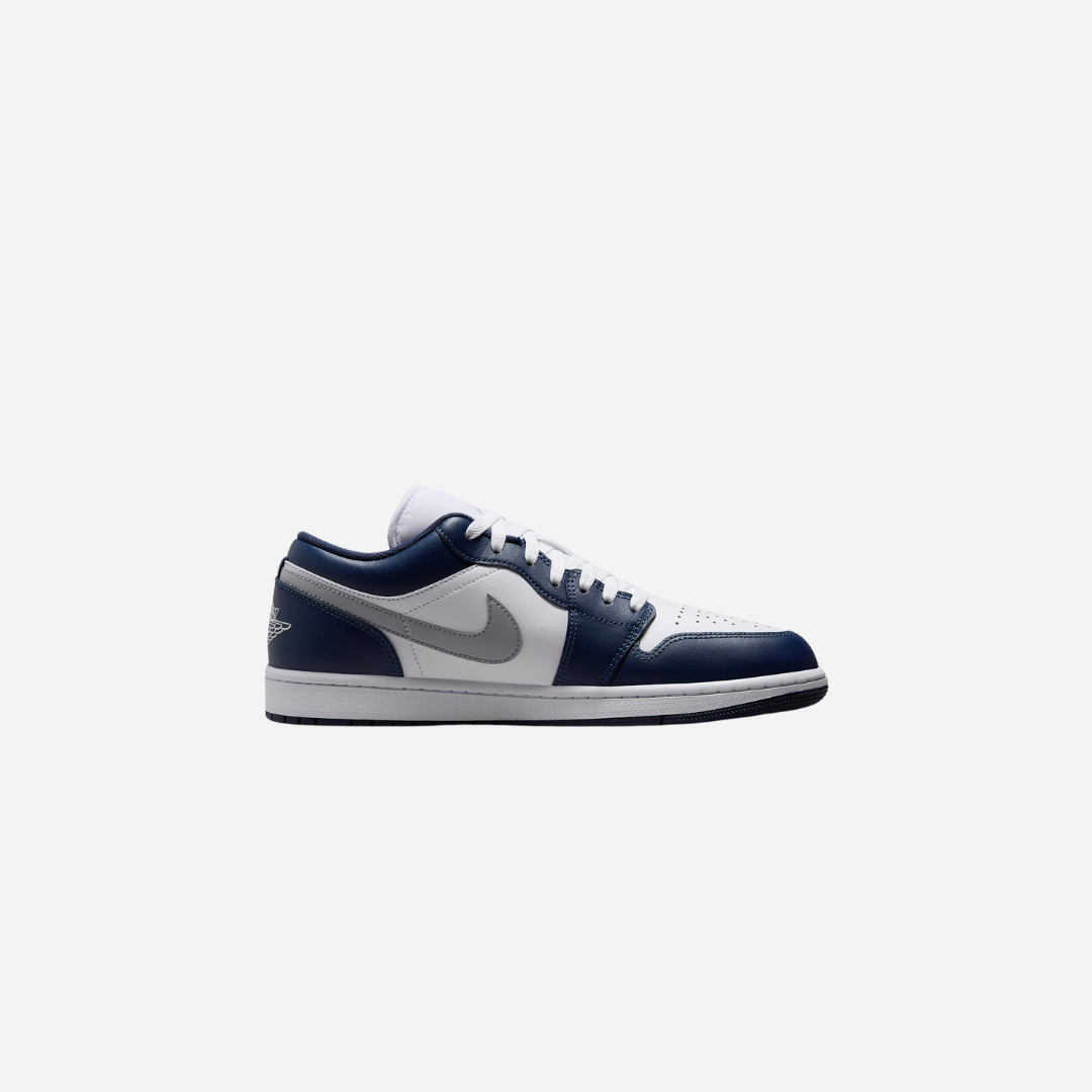 Jordan 1 Low Wolf Grey Midnight Navy Men's