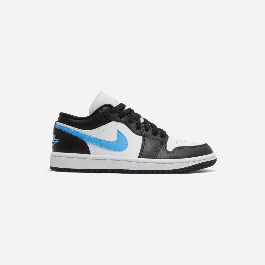 JORDAN 1 LOW BLACK UNIVERSITY BLUE