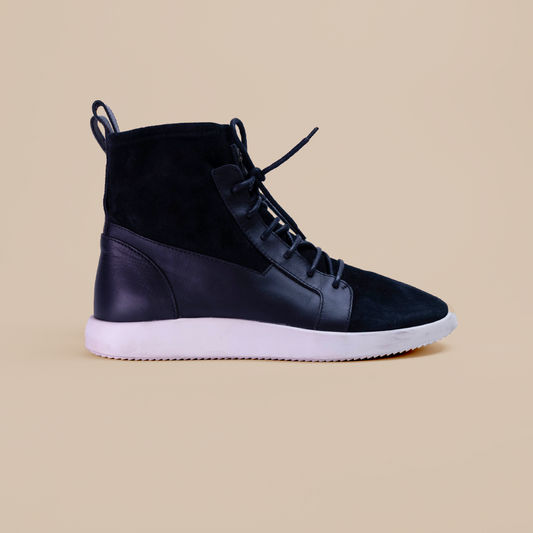 Giuseppe Zanotti High Top Black Sock Sneakers