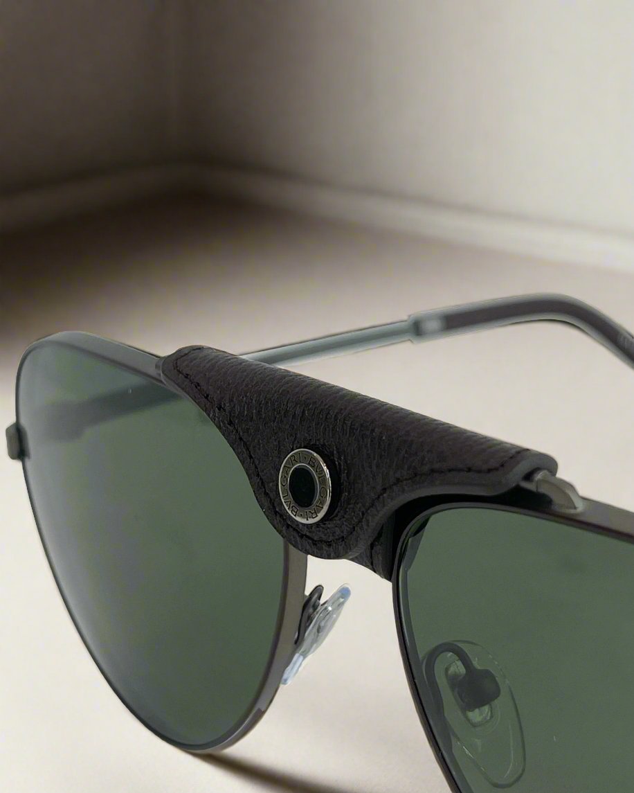 BVLGARI GREEN PILOT UNISEX SUNGLASSES