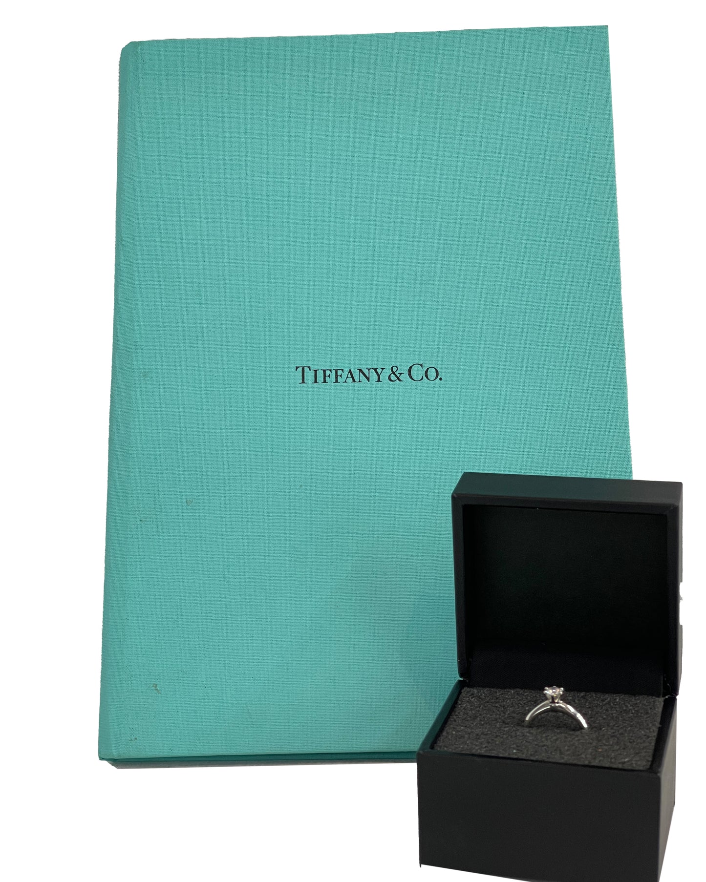 TIFFANY & CO CLASSIC PRAWN PLATINUM 0.34 CARAT VVS DIAMOND RING WITH TIFFANY CERTIFICATE