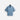 Kith Textured Indigo Paxton Zip Front Shirt - Light Indigo