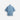 Kith Textured Indigo Paxton Zip Front Shirt - Light Indigo