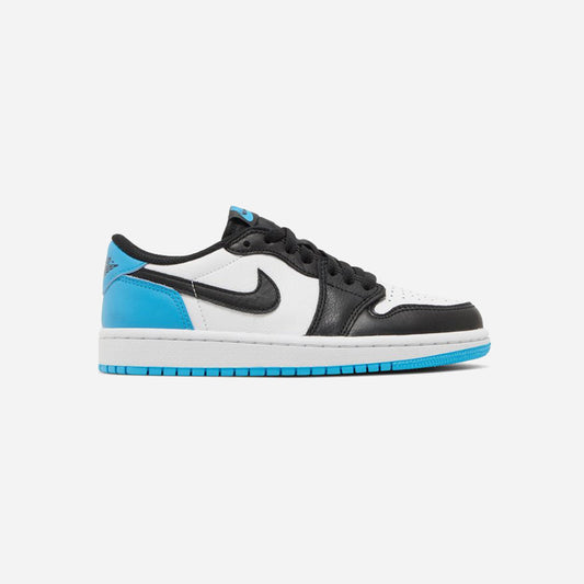 JORDAN 1 LOW BLACK DARK POWDER BLUE (WOMEN'S)