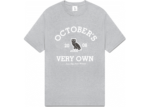 OVO Collegiate T-Shirt Heather Grey
